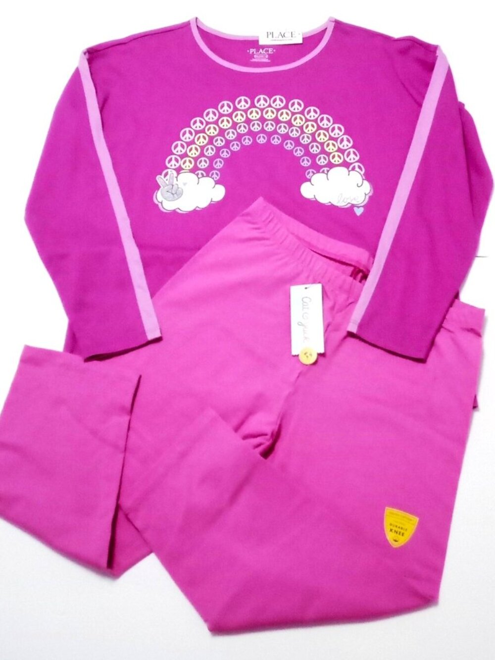 2 Pieces T-Shirt by The Children Place & Carpri Pants by Cat & Jack size XXL NEW